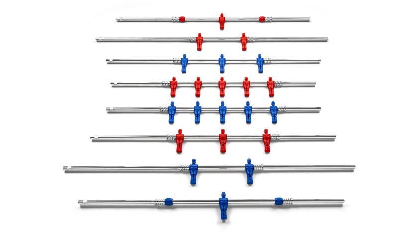 COMPLETE SET OF STRAIGHT THROUGH POLES FOR INDOOR