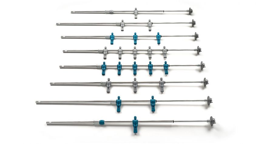 COMPLETE SET OF TELESCOPIC POLES FOR OUTDOOR