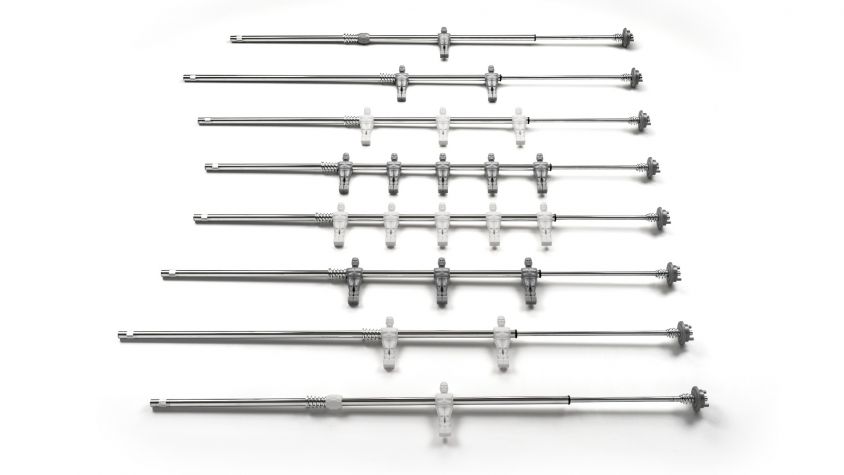 F65 - COMPLETE SET OF TELESCOPIC POLES FOR INDOOR