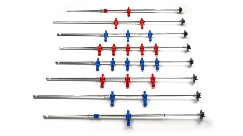 SLIDE - COMPLETE SET OF TELESCOPIC POLES FOR INDOOR