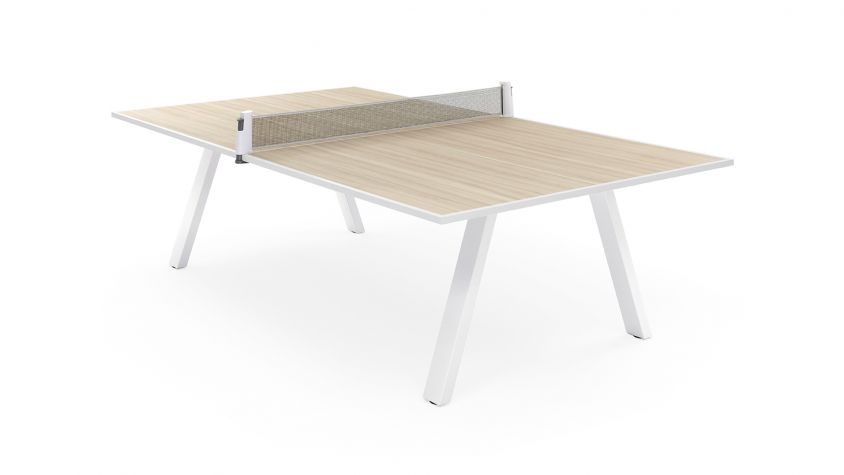 Table de ping-pong d'extérieur pliable verte en bois et métal – Garden -  Fas Pendezza