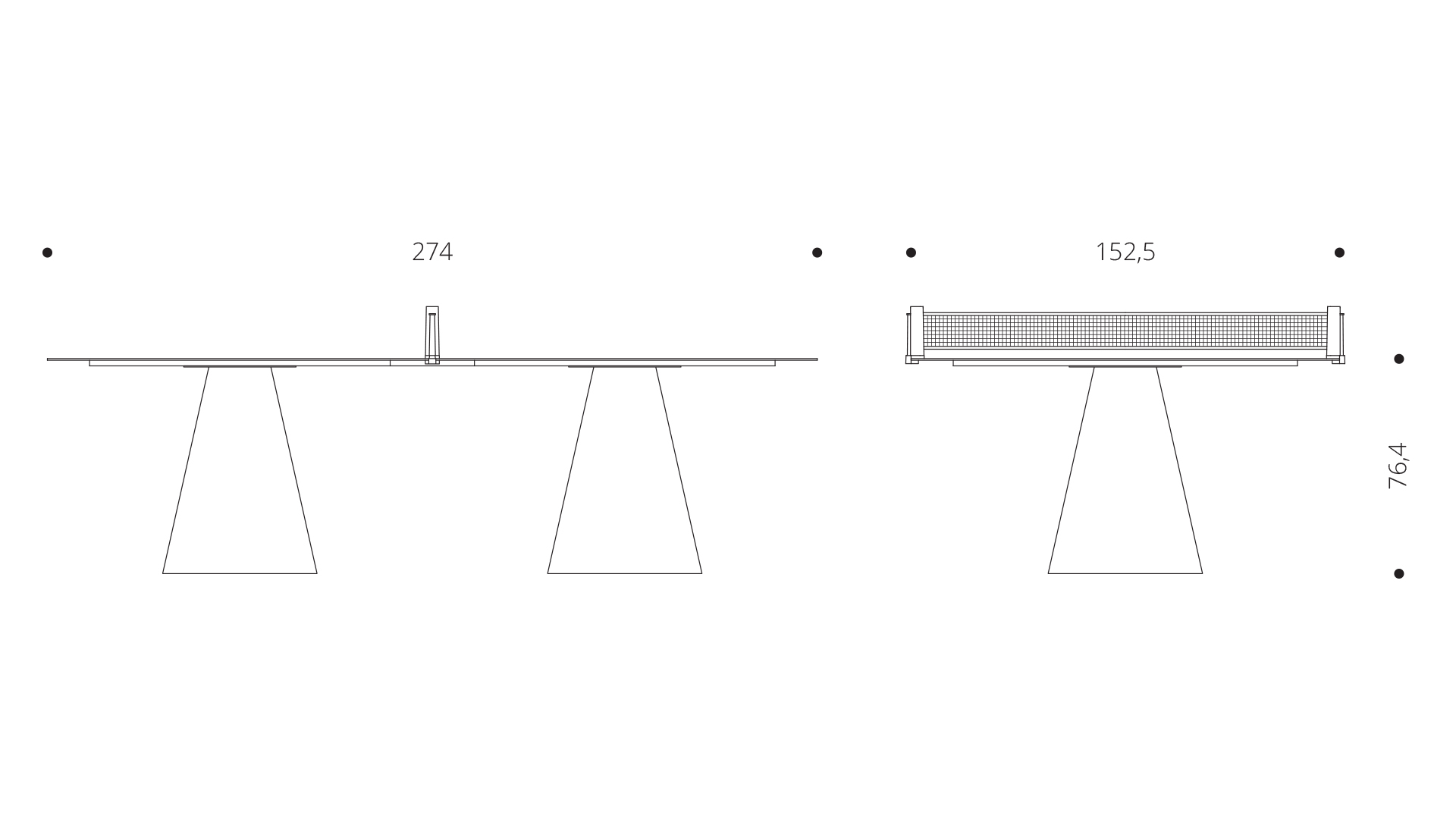 Table de ping-pong d'extérieur pliable bleue en bois et métal – Garden -  Fas Pendezza